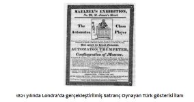 1821 Yılında Londra’da Gerçekleştirilmiş Satranç Oynayan Türk Gösterisi İlanı.jpg